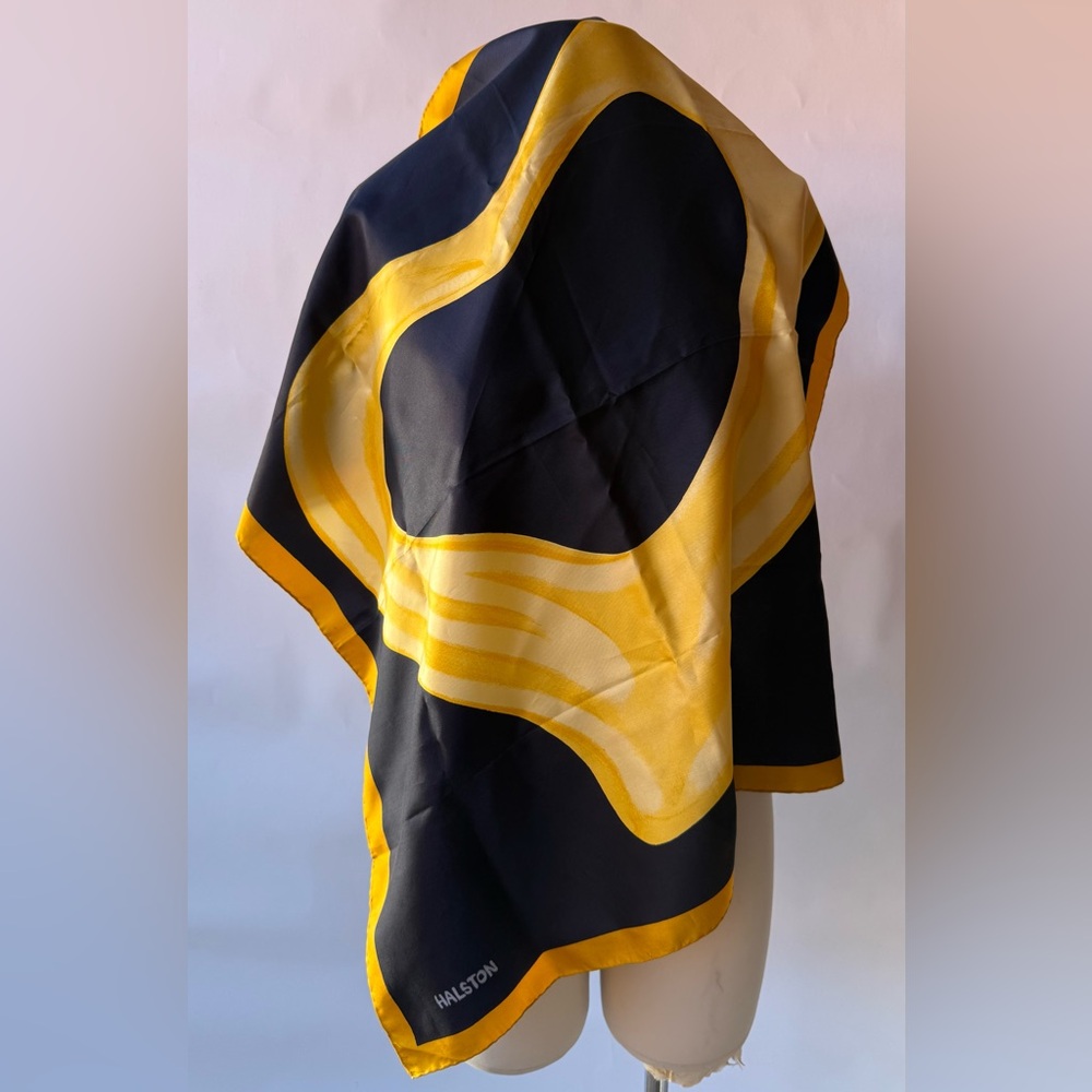 Vintage Halston 100% Silk Scarf – Made in Italy